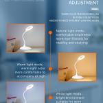 Desktop Bendable 360° rechargeable study lamp