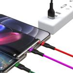 Kakusiga Fast Charging data cable 3 In 1 Type C, Micro USB, Lightning 1.2m