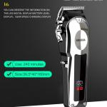 Kakusiga Digital Hair Clipper RPM 7200 With 10 Limit Combs, Lubricating Oil And Cleaning Brush