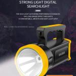 Kakusiga Rechargeable Digital Waterproof Searchlight Torch - 500m Beam Range