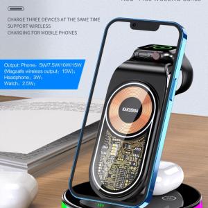 Kakusiga 20.5W 3 in 1 Wireless Charging Station / dock for iPhone, Apple Watch and AirPods