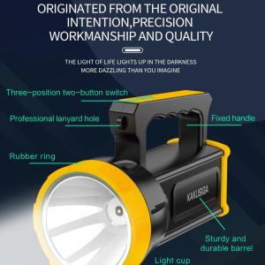 Kakusiga Rechargeable Digital Waterproof Searchlight Torch - 500m Beam Range