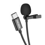 Kakusiga Vlogging Lavalier Clip-on Microphone Type-C with Noise cancellation