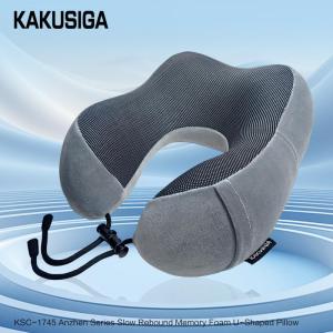 Memory Foam U-Shaped Travel Neck Pillow with 360° Neck Support